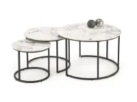 Журнальный стол GILDA (3 шт) белый / черный pilt 2
