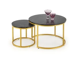 Diivanilaud PAOLA must-kuldne (2 tk)