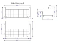 Диван-кровать RIO - серый B35 pilt 5