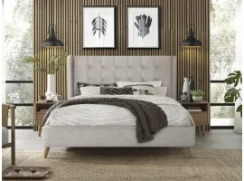 Кровать 160x200 ESTELLA 160 бежевая