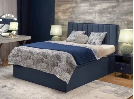 Кровать 160x200 ASENTO с подъемным механизмом - Синяя