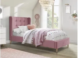 Кровать 90x200 ESTELLA 90 розовая