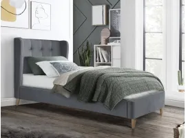 Кровать 90x200 ESTELLA 90 серая