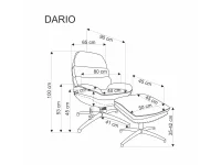 Кресло DARIO синее pilt 4