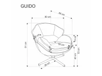 Кресло GUIDO серое pilt 3