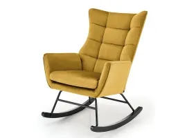 Кресло-качалка BAZALTO горчичный