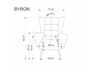 Кресло BYRON бежевый pilt 4