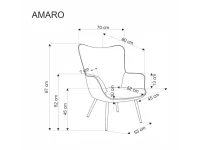 Кресло AMARO оливковый pilt 3