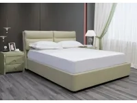 Кровать 160x200 AURORA с подъемным механизмом - Светло-бежевая pilt 2