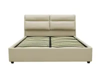 Voodi 180x200 AURORA tõstemehhanismiga - Helebeež pilt 6