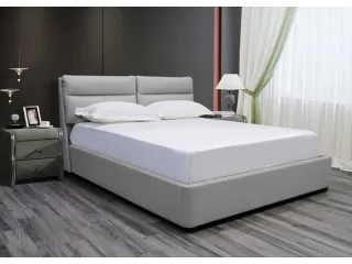 Voodi 180x200 AURORA tõstemehhanismiga - Beež pilt