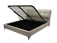 Кровать 180x200 GLORIA с подъемным механизмом - Светло-серая pilt 3