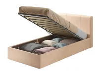 Кровать 90x190 MARCEL с подъемным механизмом - Бежевая pilt 4