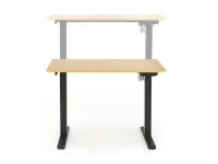 Arvutilaud B-53 kõrguse reguleerimisega - Must/tamm pilt 3