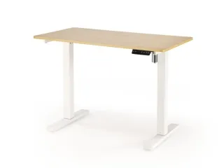 Arvutilaud B-53 kõrguse reguleerimisega - Valge/tamm pilt