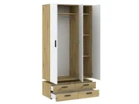 Riidekapp BASIC TWO 3D - Valge / artisan pilt 3