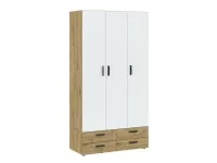 Riidekapp BASIC TWO 3D4S - Valge / artisan pilt 2