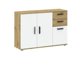 Комод BASIC TWO 3D2S - Белый / артисан