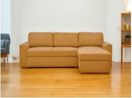 Угловой диван-кровать SCANDIC - желтый A41