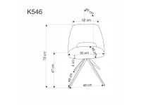 Стул K546 горчичный pilt 9