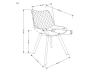 Стул K-520 синий pilt 5