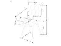 Стул K-519 бежевый pilt 5