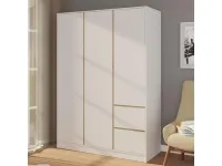 Шкаф для одежды BASIT 3D2S - Белый (+артисан) pilt 5