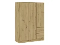 Шкаф для одежды BASIT 3D2S - Артисан (+антрацит) pilt 3