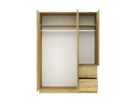 Шкаф для одежды BASIT 3D2S - Артисан (+антрацит) pilt 4