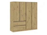 Шкаф для одежды BASIT 4D2S - Артисан (+антрацит) pilt 2