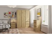 Шкаф для одежды BASIT 4D2S - Артисан (+антрацит) pilt 5