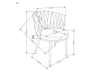 Стул K-517 зеленый pilt 9