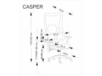 Рабочее кресло Ergonomic CASPER pilt 4