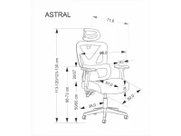 Рабочее кресло Ergonomic ASTRAL pilt 4