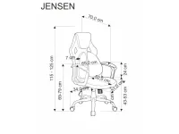 Рабочее кресло JENSEN pilt 7
