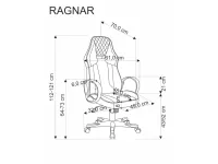 Рабочее кресло RAGNAR красный pilt 8