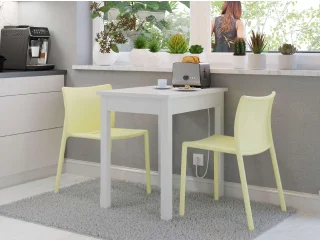 Стол обеденный SENDI 75 - Белый pilt