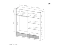 Шкаф LANTE H - Бежевый pilt 7