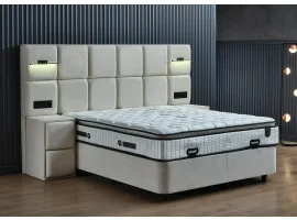 Континентальная кровать 160х200 PREMIUM с подъёмным механизмом