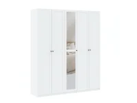 Riidekapp BEN 1D+1PGL - Valge pilt 5