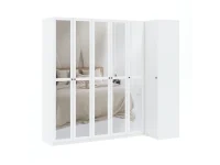 Riidekapp BEN 2D+2PGL - Valge pilt 9