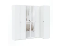 Riidekapp BEN 2D+1HDF - Valge pilt 9