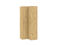 Riidekapp BEN 2D+1HDF - Tamm artisan pilt 5