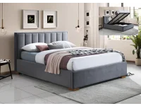 Кровать 180x200 HAZEL серый - с подъемным механизмом pilt 2