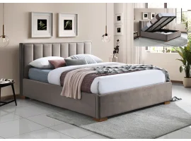 Кровать 160x200 HAZEL бежевый - с подъемным механизмом