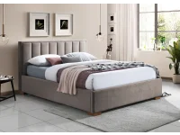 Voodi 160x200 HAZEL beež - tõstemehhanismiga pilt 3