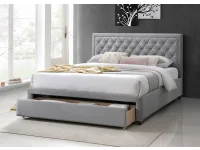 Кровать 160x200 CAVA серая pilt 2