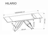 Стол раздвижной HILARIO орех pilt 6