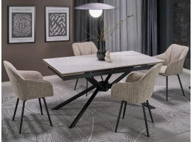 Стол раздвижной VITORINO белый мрамор