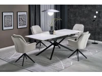 Pikendatav laud VITORINO valge marmor pilt 3